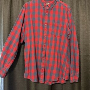 Classic Red and Blue Checkered Men's Shirt